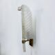 Large Barovier & Toso wall lamp Murano glass leaf, 1970s