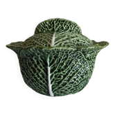 Large soup tureen in the shape of a cabbage.