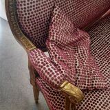 Louis XVI bench gilded wood