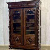 Louis XIII bookcase in walnut from the late 19th century - removable