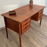 Scandinavian desk with 6 drawers from the 50s/60s