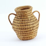Set of 2 wicker pans