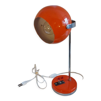 Lampe orange Eye-ball 1970