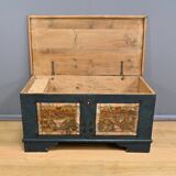 Painted Pine Chest, Eastern Europe – Late 19th Century