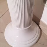 Corinthian column in white earthenware