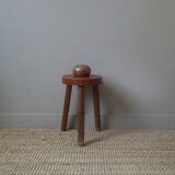 Handmade ceramic stoneware flowerpot vase pottery Scandinavian bohemian decoration thistles