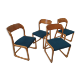 Suite of 4 Chairs Baumann Sled