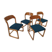 Suite of 4 Chairs Baumann Sled