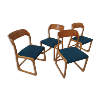 Suite of 4 Chairs Baumann Sled