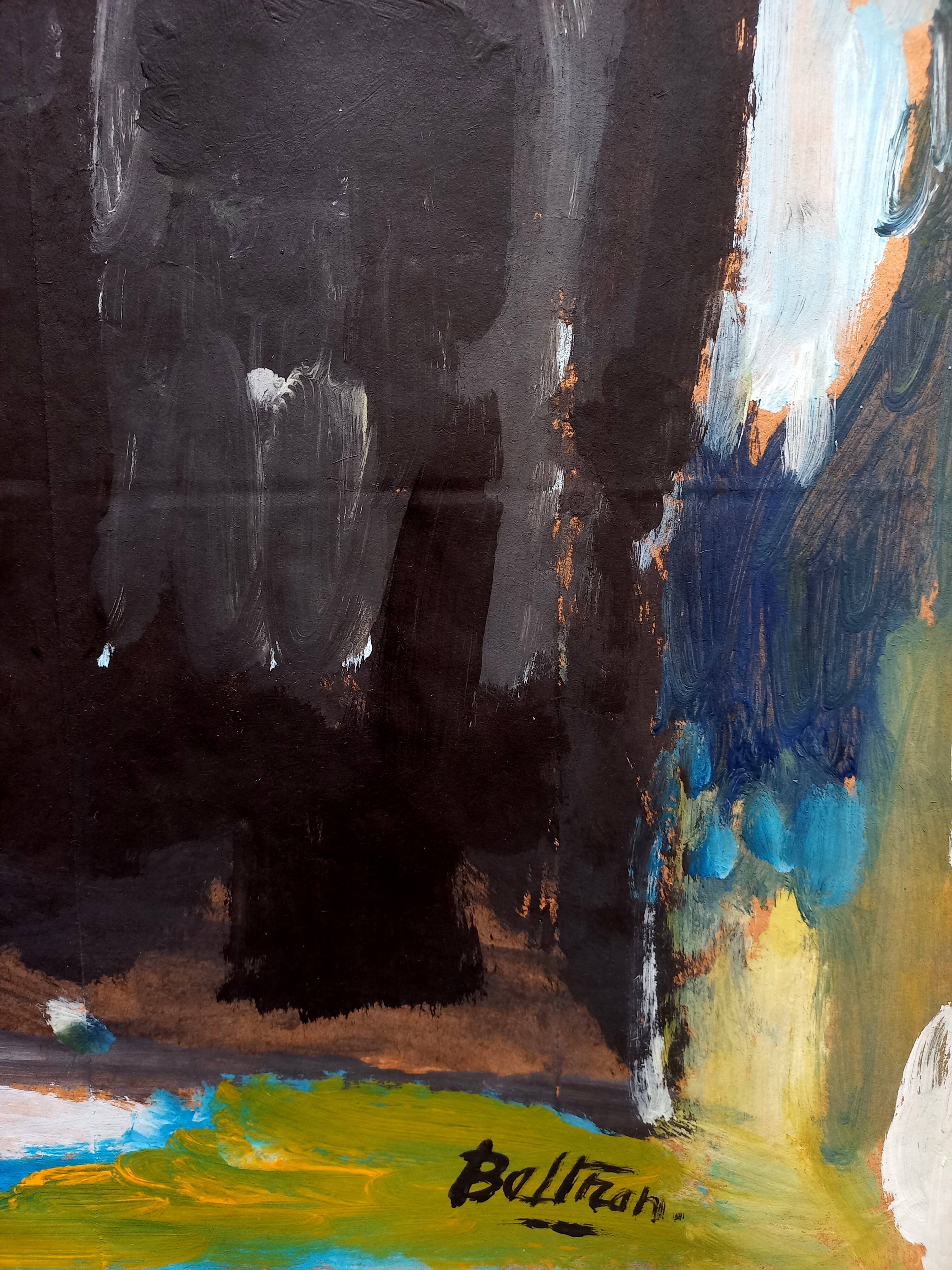 The rock with the umbrella pine.