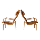 Vintage armchairs with cushions