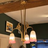 Gilded bronze lustre and glass paste – Müller Frères, Lunéville, circa 192.