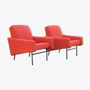 Pair of armchairs "G10" by Pierre Guariche edition Airborne Kvadrat