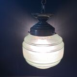 Vintage glass pendant lamp