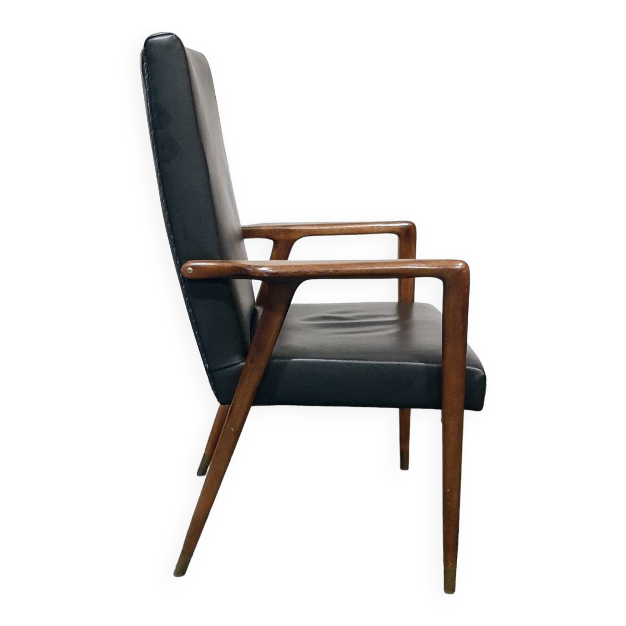 Fauteuil vintage en teck par Josef Hillerband pour Wilkhahn 1960