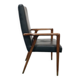 Fauteuil vintage en teck par Josef Hillerband pour Wilkhahn 1960