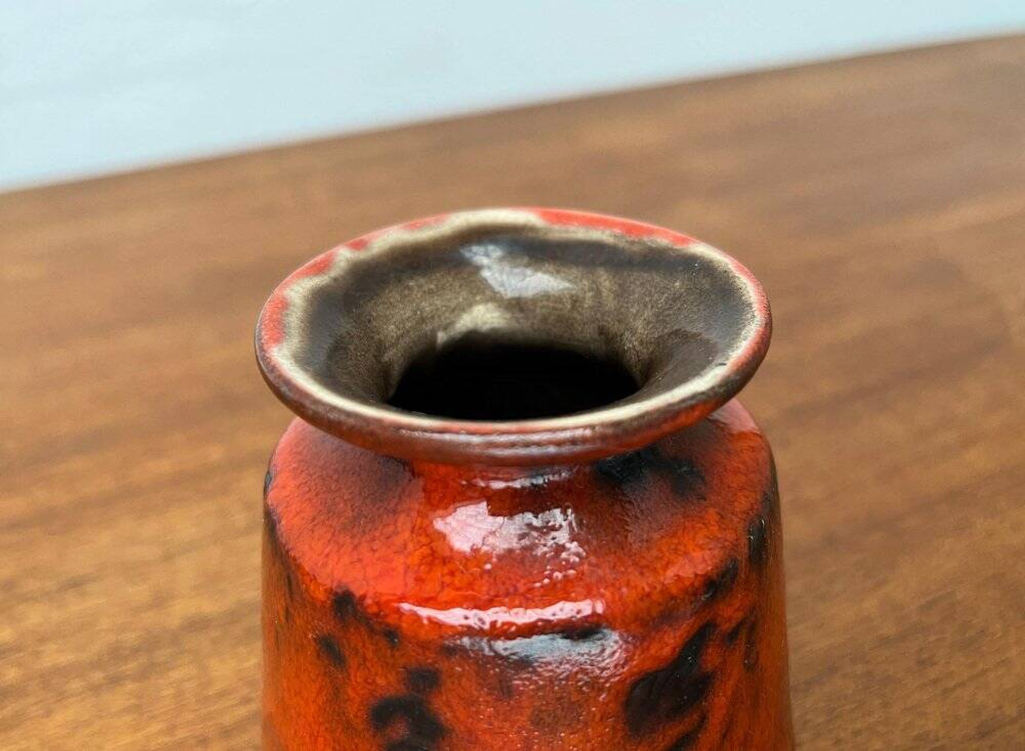 German ceramic vase from the mid-century by Ilkra Edelkeramik, 1960s.