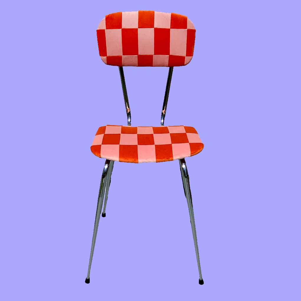 Chaise patchwork vintage