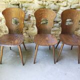 Lot of 6 Gentian Baumann chairs