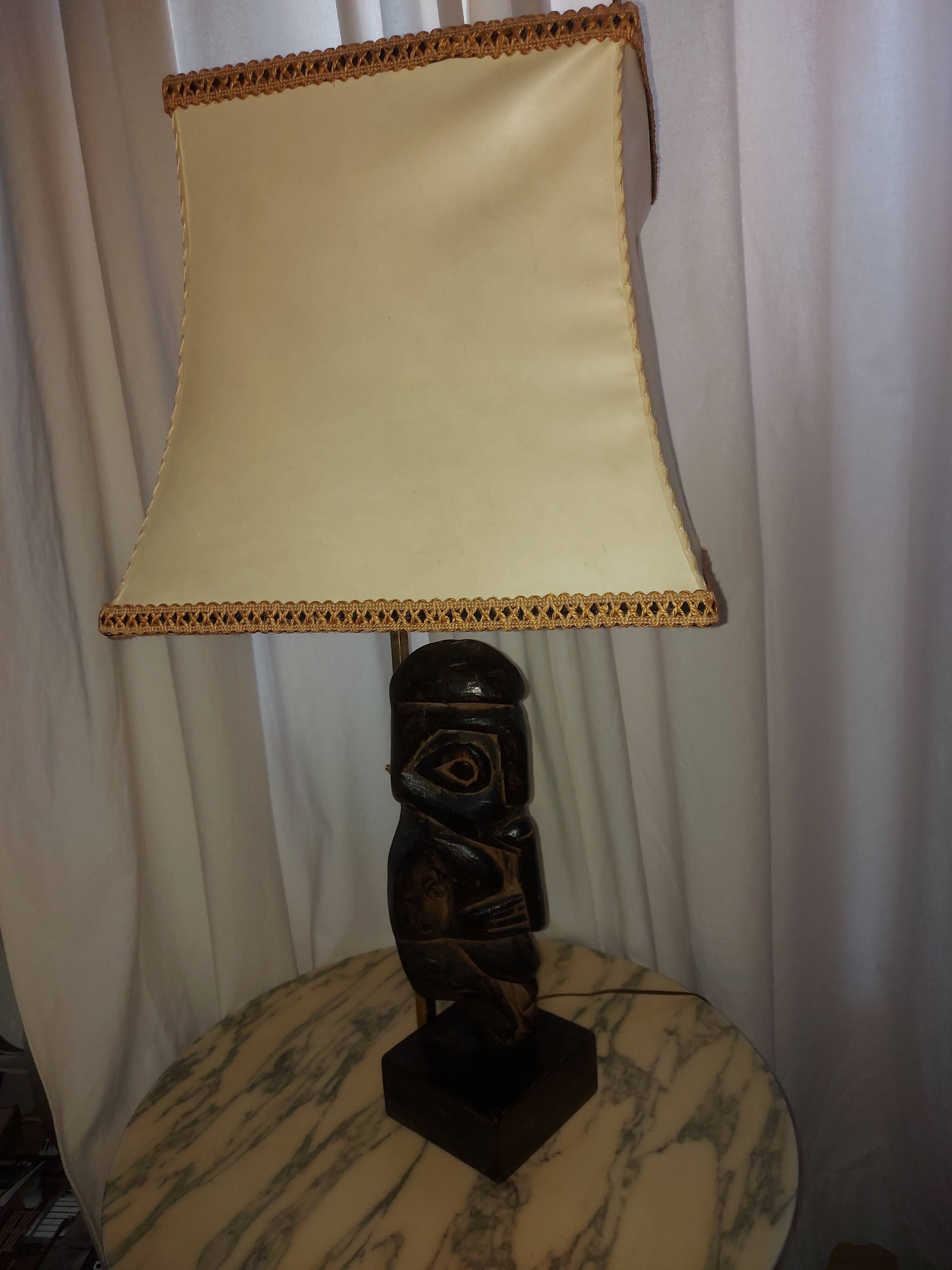 Vintage ethnic lamp of the 50's years