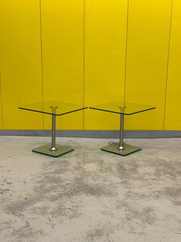 Tables d'appoint en verre draenert allegro 1011 – ensemble de 2 (le prix est pour une)