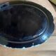 Ceramic plate, antique late 19th - early 20th century, known as "Cul-noir" from Normandy.