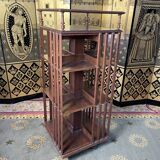 Walnut revolving library
