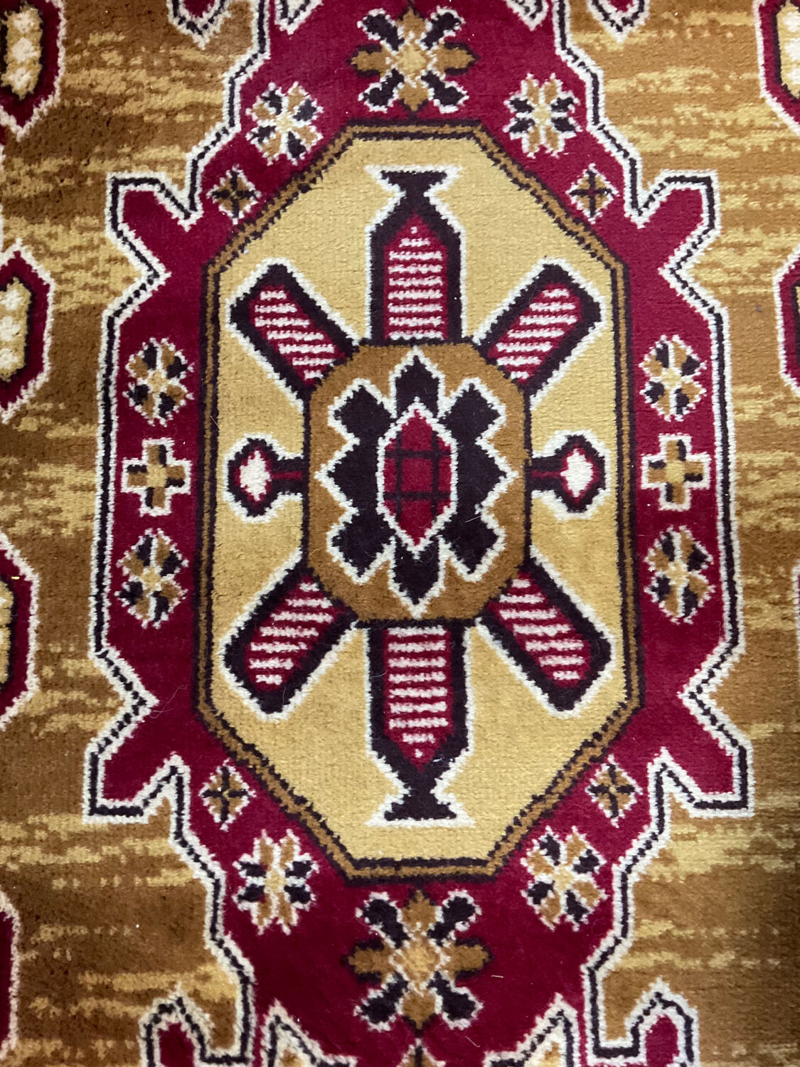 Vintage pure wool carpet 244x83