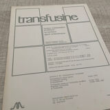 Affiche médical transfusine