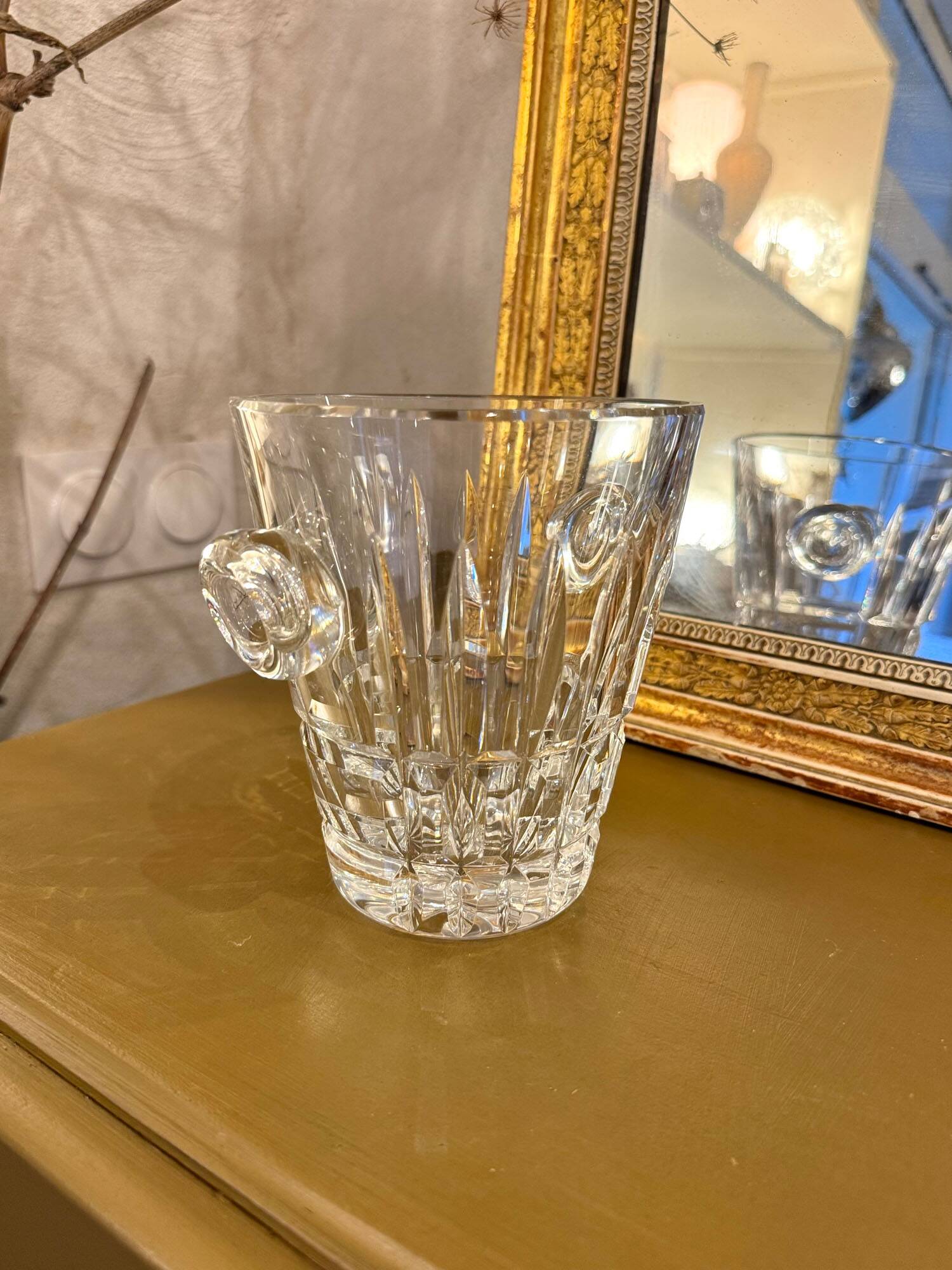 Saint Louis Manhattan Crystal Ice Bucket