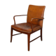 Vintage leather armchair of Danish design