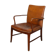 Vintage leather armchair of Danish design