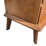 oak commode with tapered legs 1950