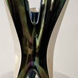 Sculptural tripod vase Verceram – Iridescent glazed ceramic – 1950s–60s