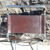 Bersanelli brown leather chair modeled Spoletto