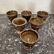 Pyrite stoneware coffee cups La Borne