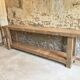 XXL solid oak console workbench