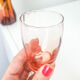 Lot of 11 vintage verrine pink glass liqueur glasses