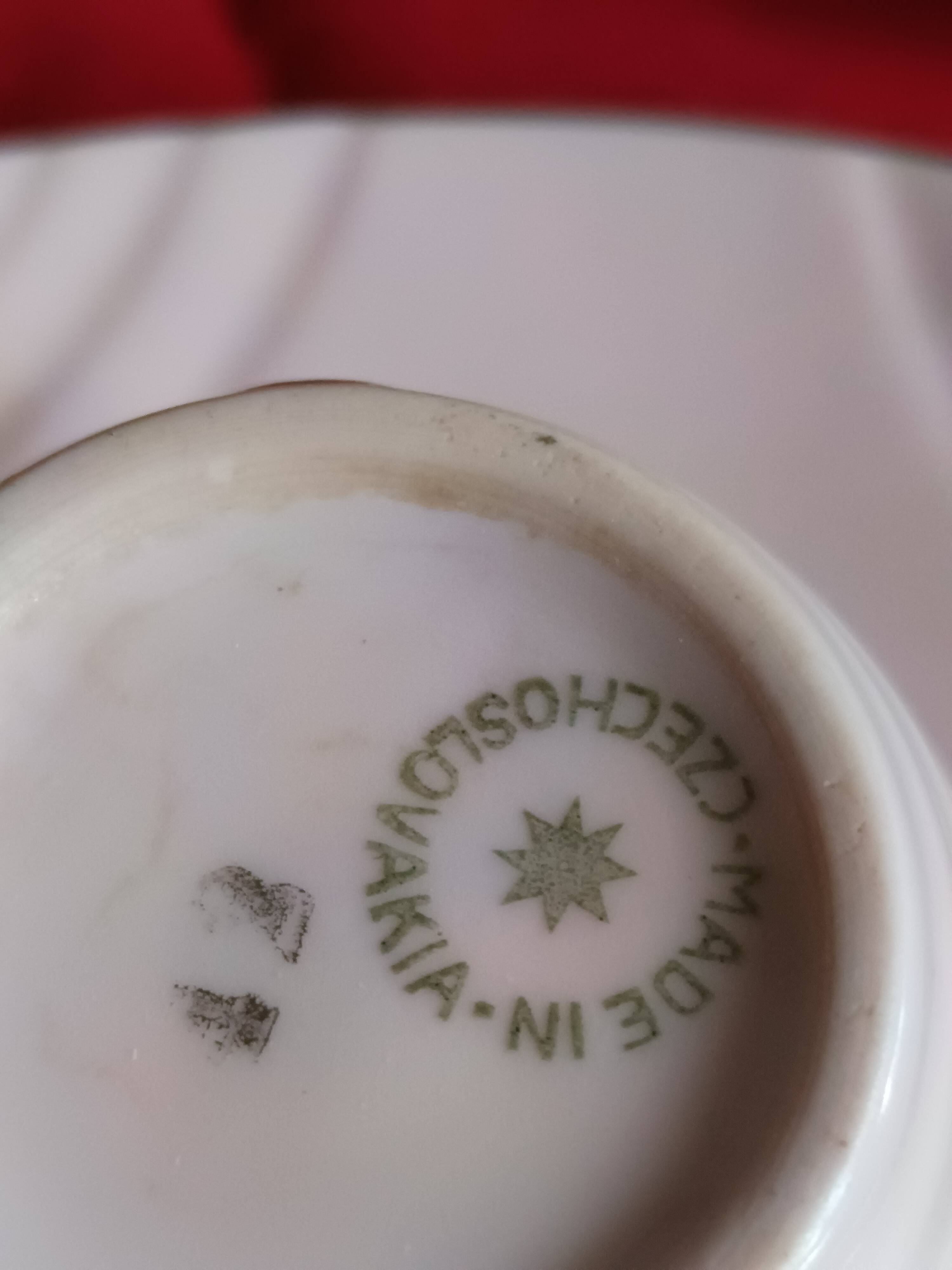 Pink Art Deco coffee service Victoria Porcelain Bohemia – 12 cups – years