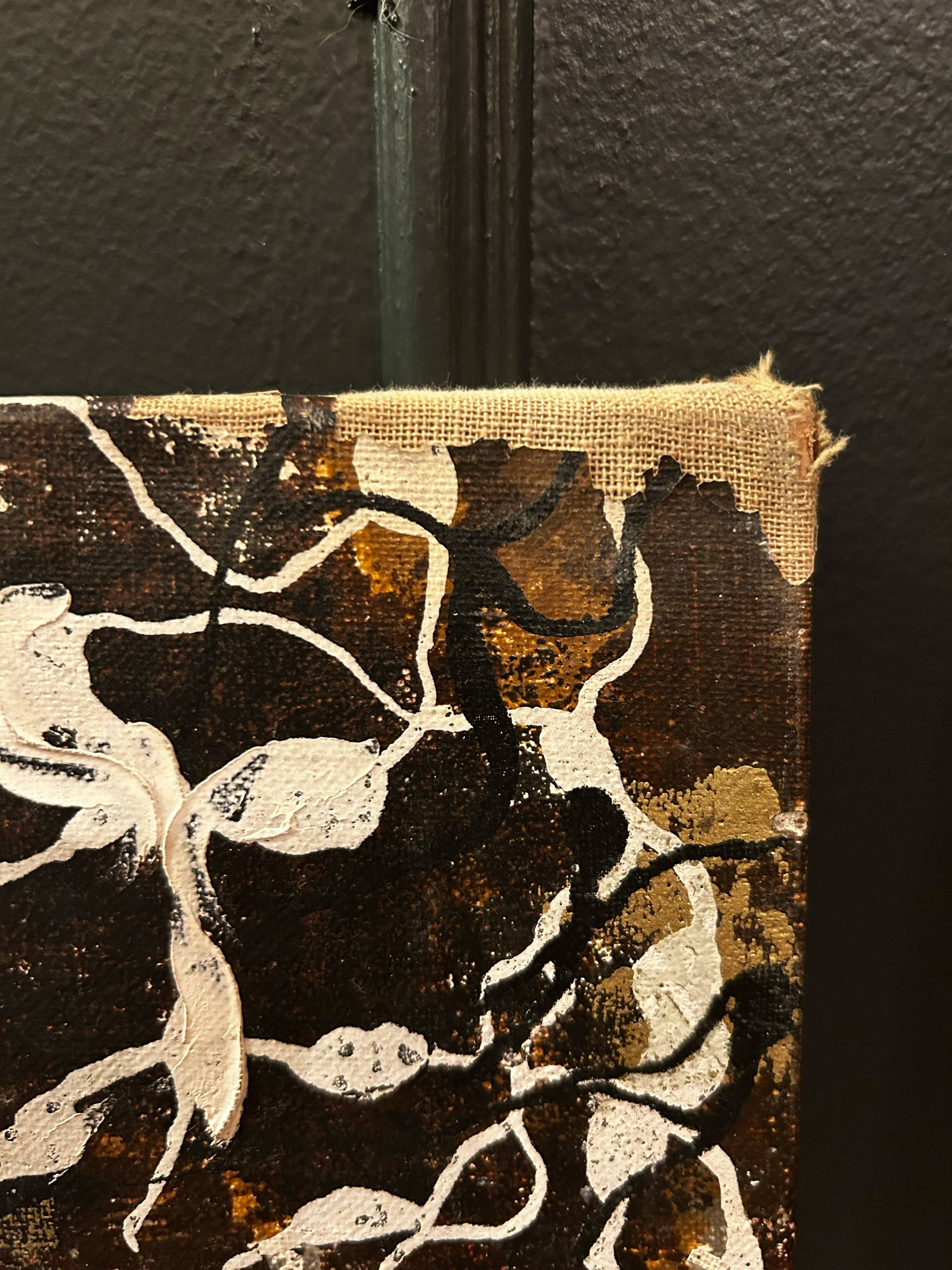 Mixed media technique in the style of Stefania Gagliardi.