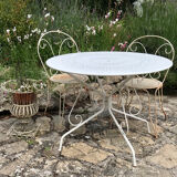 Wrought iron garden table 60s
