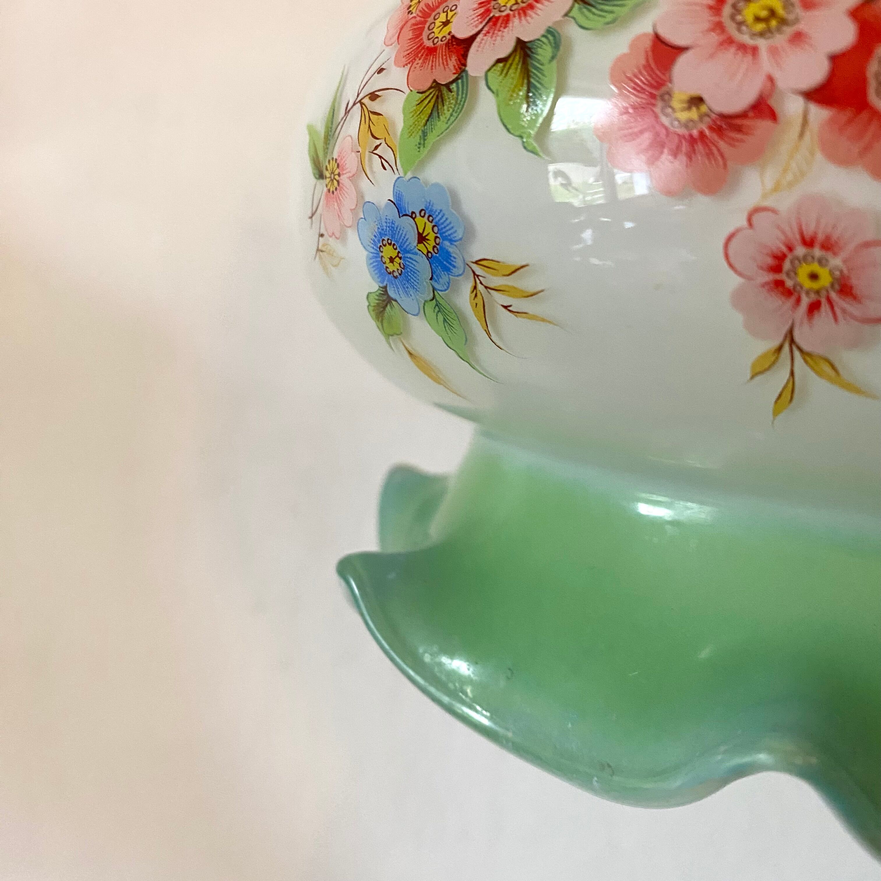 Vintage opaline pendant lamp