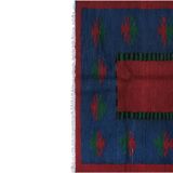 Vintage Turkish Oushak Handwoven Rug 114x163 cm