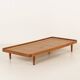 Danish teak daybed in thick boucle fabric, 1960s