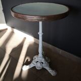 coffee table, vintage bistro pedestal table
