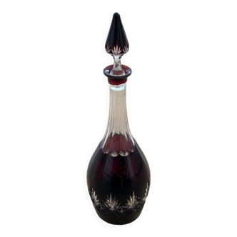 Cut crystal decanter