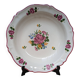 Round hollow dish with flower bouquet decoration Saint Amand Vieux Strasbourg