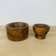 Duo Scandinavian teak bowls from the 60s