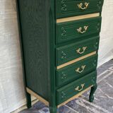 Refurbished wooden chest of drawers