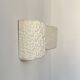 Pair of vintage wall lights in smooth plaster and stone imitation, France, 1970.